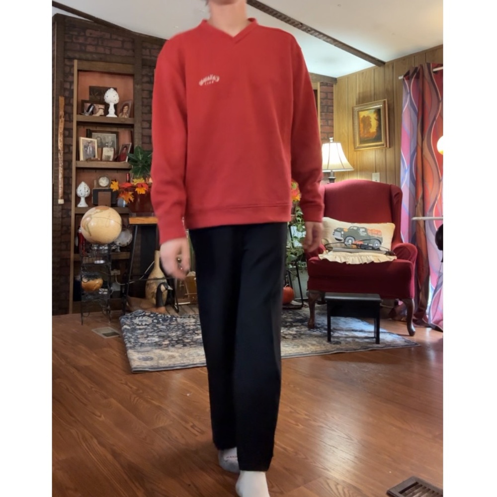 Callaway V-Neck Red Sweater for Men